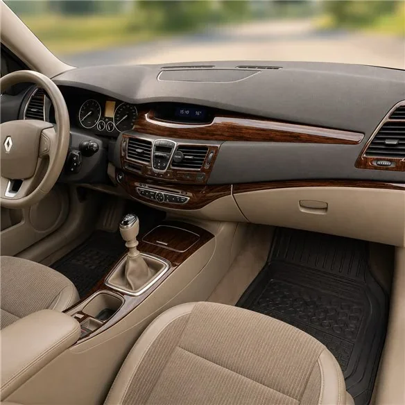 Renault Laguna 2009+ 3D Armaturenbrett-Dekor-Set, 4 Teile