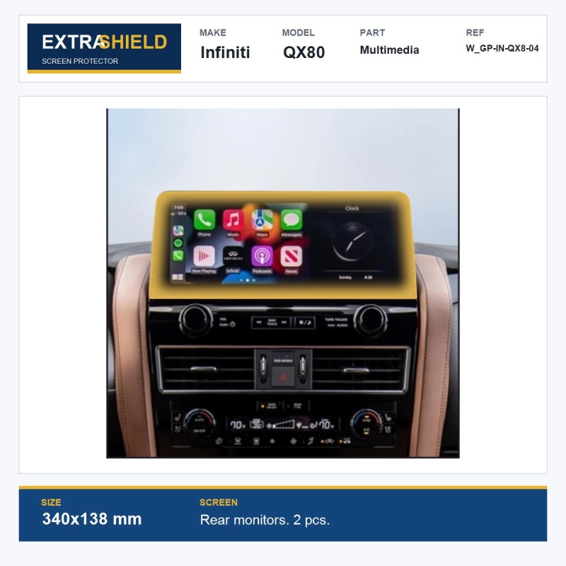 Infiniti QX80 Multimedia ExtraShield Screen Protector