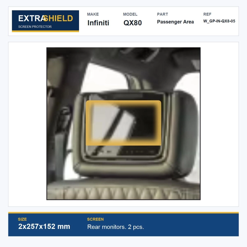 Infiniti QX80 Passenger Area ExtraShield Screen Protector