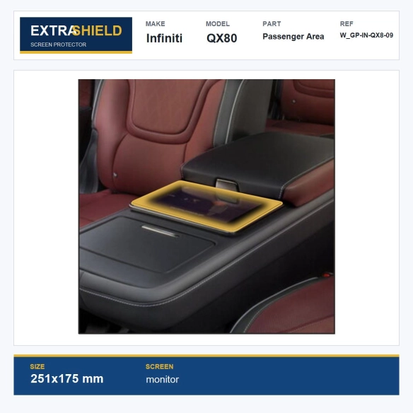 Infiniti QX80 Passenger Area ExtraShield Screen Protector