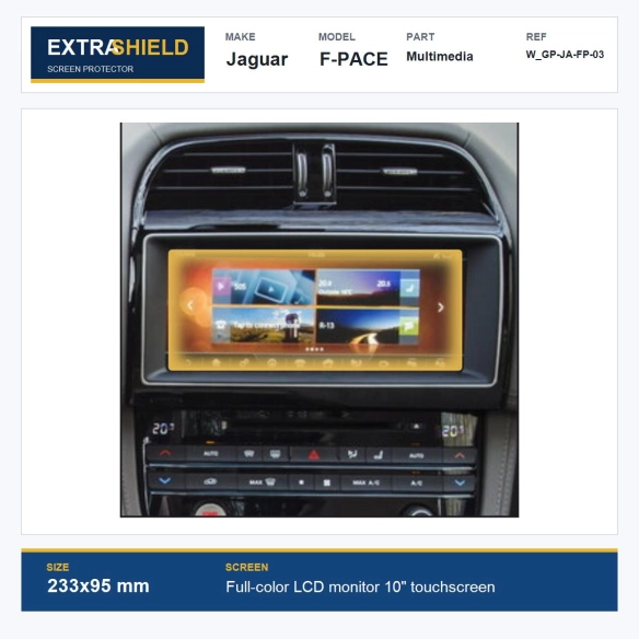 Jaguar F-PACE Multimedia ExtraShield Screen Protector