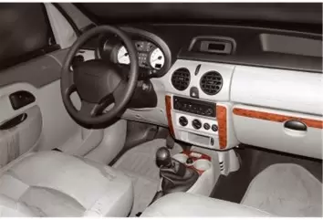 Renault Kangoo-Nissan Kubistar 98-08 Mittelkonsole Armaturendekor Cockpit Dekor 10-Teilige - 1- Cockpit Dekor Innenraum