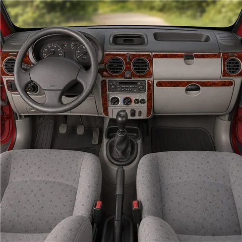 Renault Kangoo-Nissan Kubistar 1998-2008 3D Armaturenbrett-Dekor-Set, 10 Teile
