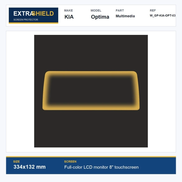 KIA Optima Multimedia ExtraShield Screen Protector