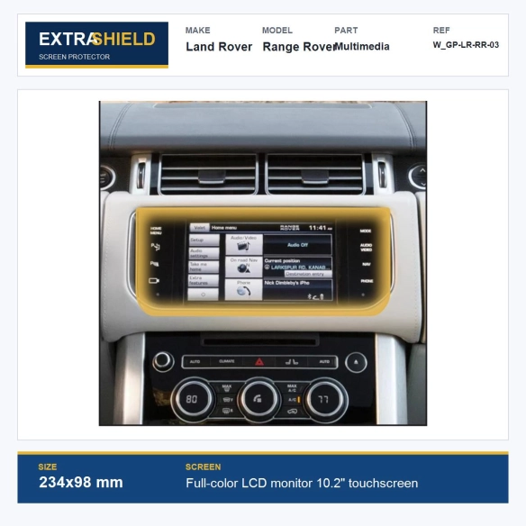 Land Rover Range Rover Multimedia ExtraShield Screen Protector