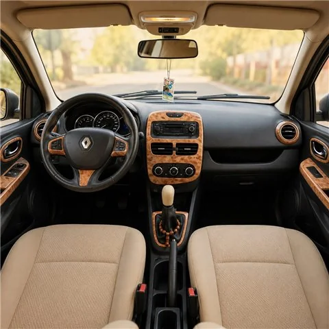 Renault Clio-4 2012+ 3D Armaturenbrett-Dekor-Set, 16 Teile