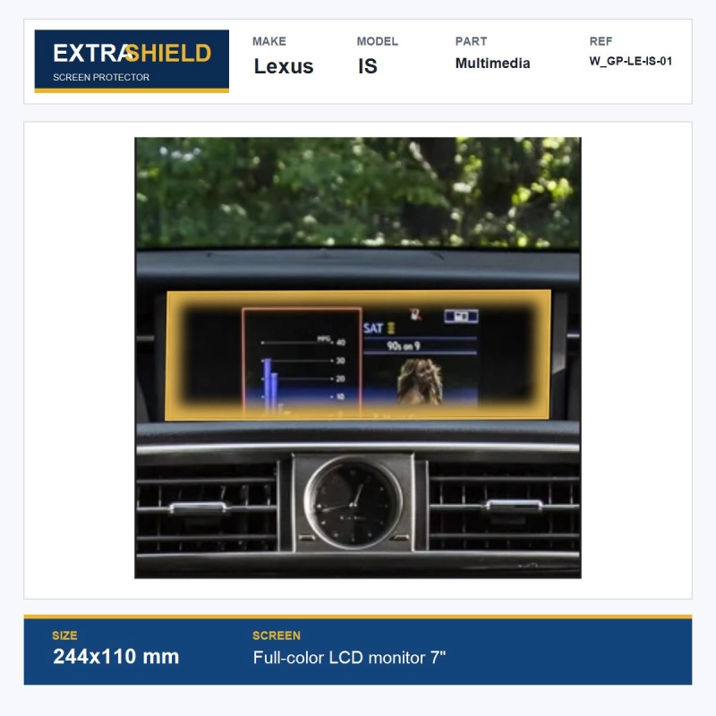 Lexus IS Multimedia ExtraShield Screen Protector