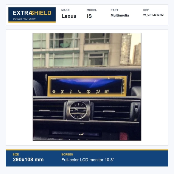 Lexus IS Multimedia ExtraShield Screen Protector