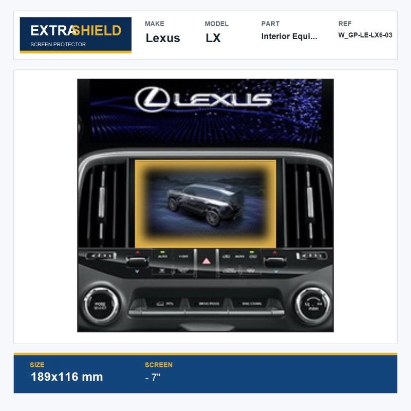 Lexus LX Interior Equipment ExtraShield Screen Protector