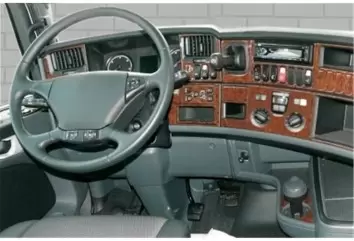 Scania R-Series R2 HighLine 2009 Mittelkonsole Armaturendekor Cockpit Dekor 54-Teilige - 1- Cockpit Dekor Innenraum