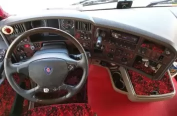 Scania R-Series R2 Reihe TopLine 2013 3D Mittelkonsole Armaturendekor Cockpit Dekor 60 -Teile