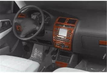 Seat Ibiza-Cordoba 99-02 Mittelkonsole Armaturendekor Cockpit Dekor 9-Teilige - 1- Cockpit Dekor Innenraum
