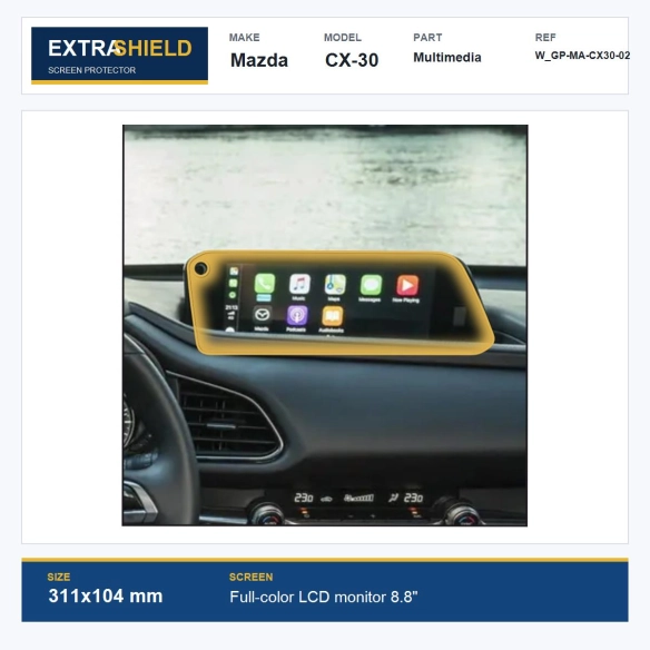 Mazda CX-30 Multimedia ExtraShield Screen Protector