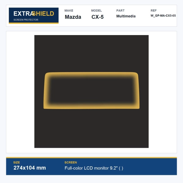 Mazda CX-5 Multimedia ExtraShield Screen Protector