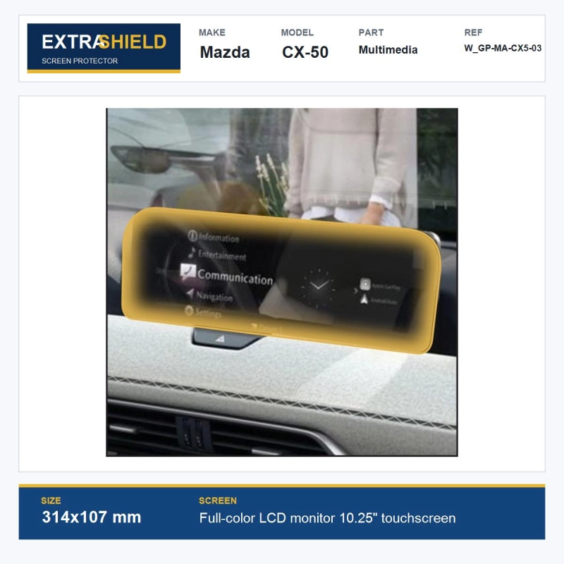 Mazda CX-50 Multimedia ExtraShield Screen Protector