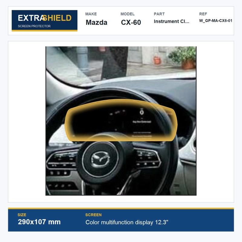 Mazda CX-60 Instrument Cluster ExtraShield Screen Protector