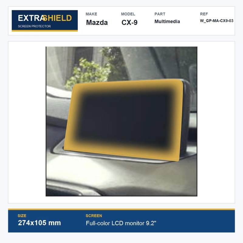 Mazda CX-9 Multimedia ExtraShield Screen Protector