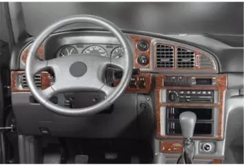 Ssangyong Musso 04.96 - 12.99 Mittelkonsole Armaturendekor Cockpit Dekor 17 -Teile