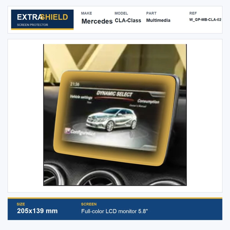 Mercedes CLA-Class Multimedia ExtraShield Screen Protector