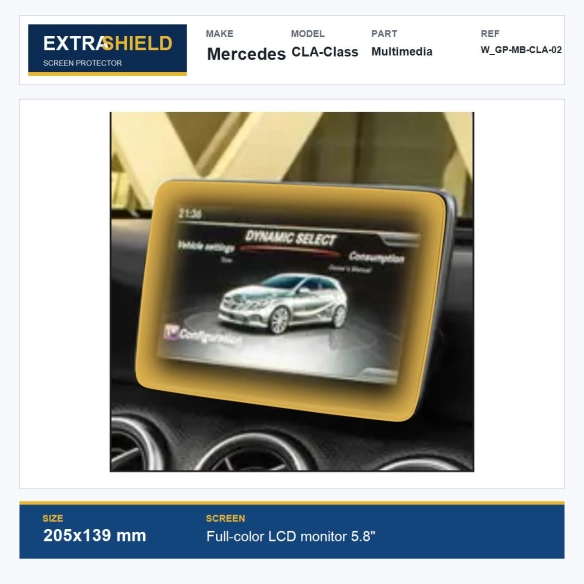 Mercedes CLA-Class Multimedia ExtraShield Screen Protector