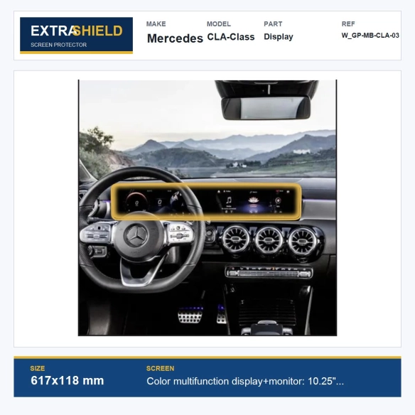 Mercedes CLA-Class Display ExtraShield Screen Protector