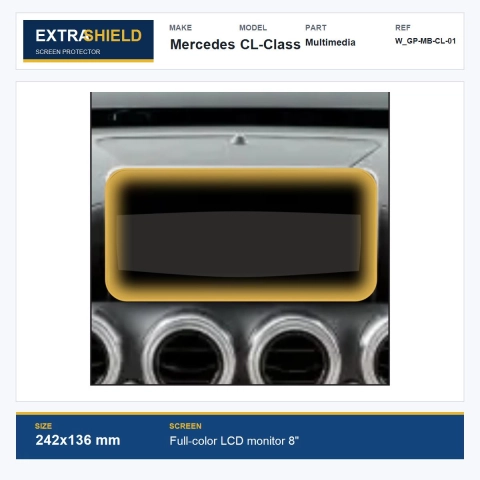 Mercedes CL-Class Multimedia ExtraShield Screen Protector