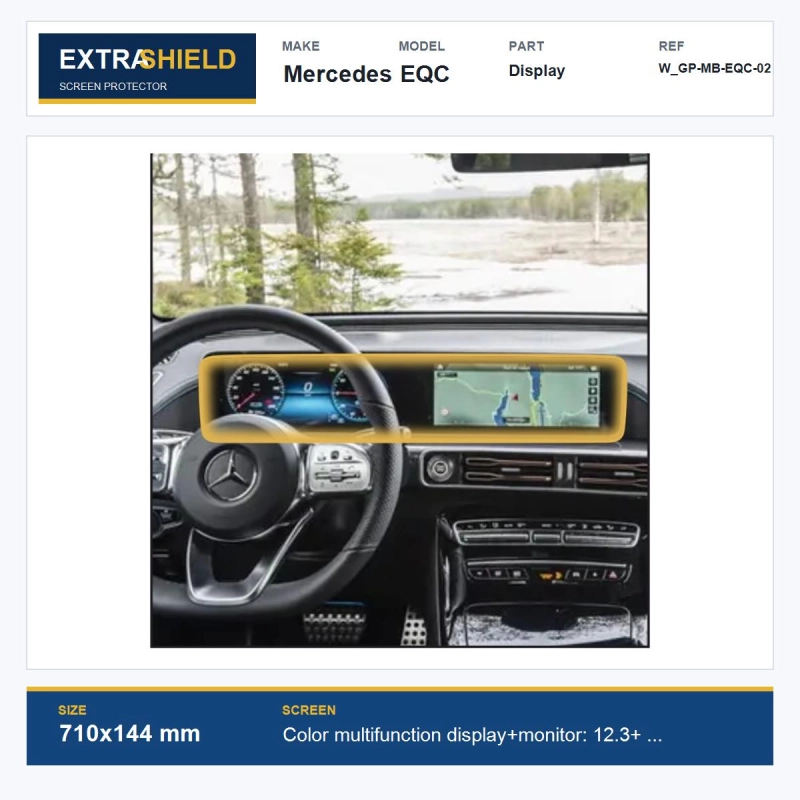 Mercedes EQC Display ExtraShield Screen Protector
