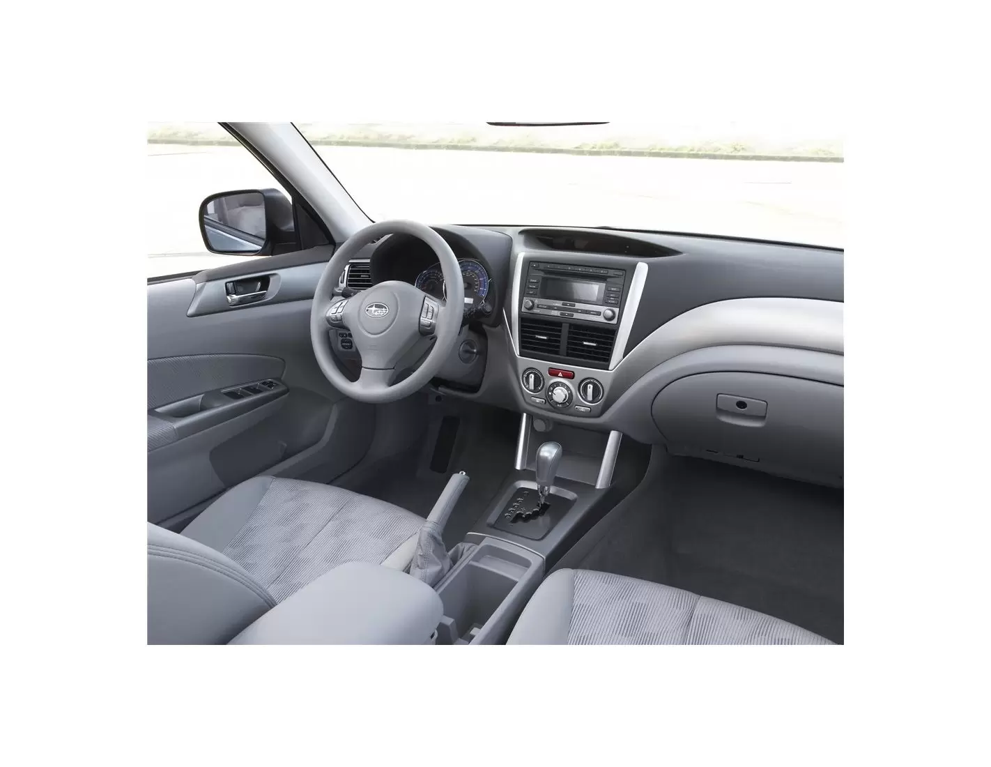 Subaru Forester 2009-2013 Mittelkonsole Armaturendekor Cockpit Dekor 41-Teilige - 1- Cockpit Dekor Innenraum