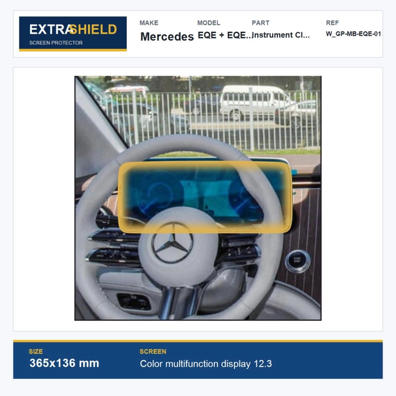 Mercedes EQE + EQE SUV Instrument Cluster ExtraShield Screen Protector