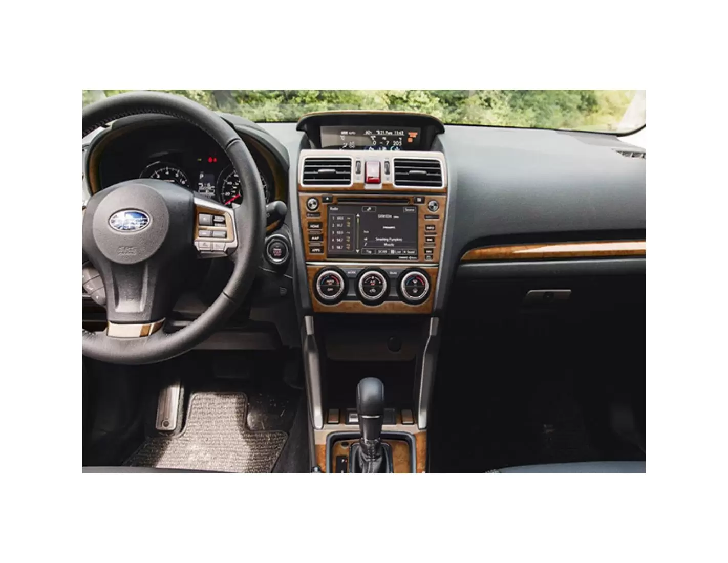Subaru Impreza G4 2012-2014 Mittelkonsole Armaturendekor Cockpit Dekor 51-Teilige - 1- Cockpit Dekor Innenraum