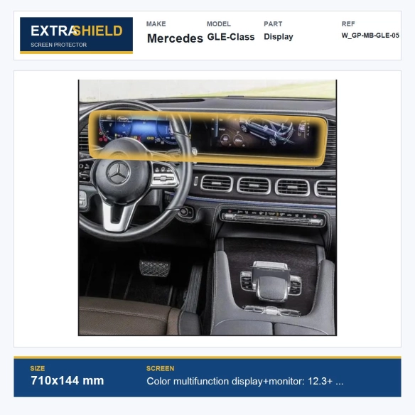 Mercedes GLE-Class Display ExtraShield Screen Protector