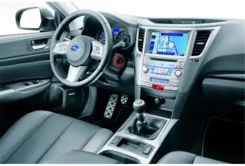 Subaru Legacy 2010-2014 Mittelkonsole Armaturendekor Cockpit Dekor 47-Teilige - 2- Cockpit Dekor Innenraum