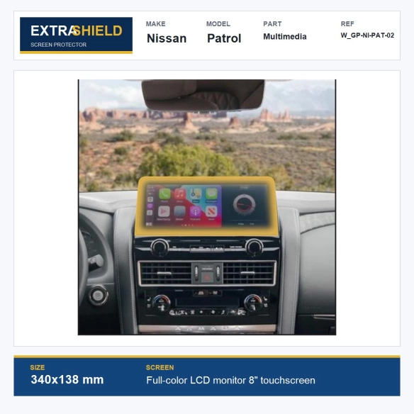 Nissan Patrol Multimedia ExtraShield Screen Protector