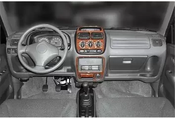 Suzuki Ignis 10.00 - 10.03 Mittelkonsole Armaturendekor Cockpit Dekor 5 -Teile
