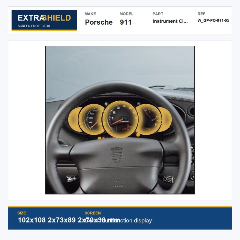 Porsche 911 Instrument Cluster ExtraShield Screen Protector