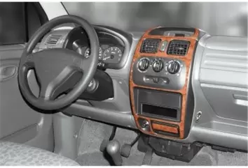 Suzuki Wagon R 10.00 - 12.02 Mittelkonsole Armaturendekor Cockpit Dekor 3 -Teile