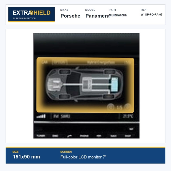 Porsche Panamera Multimedia ExtraShield Screen Protector