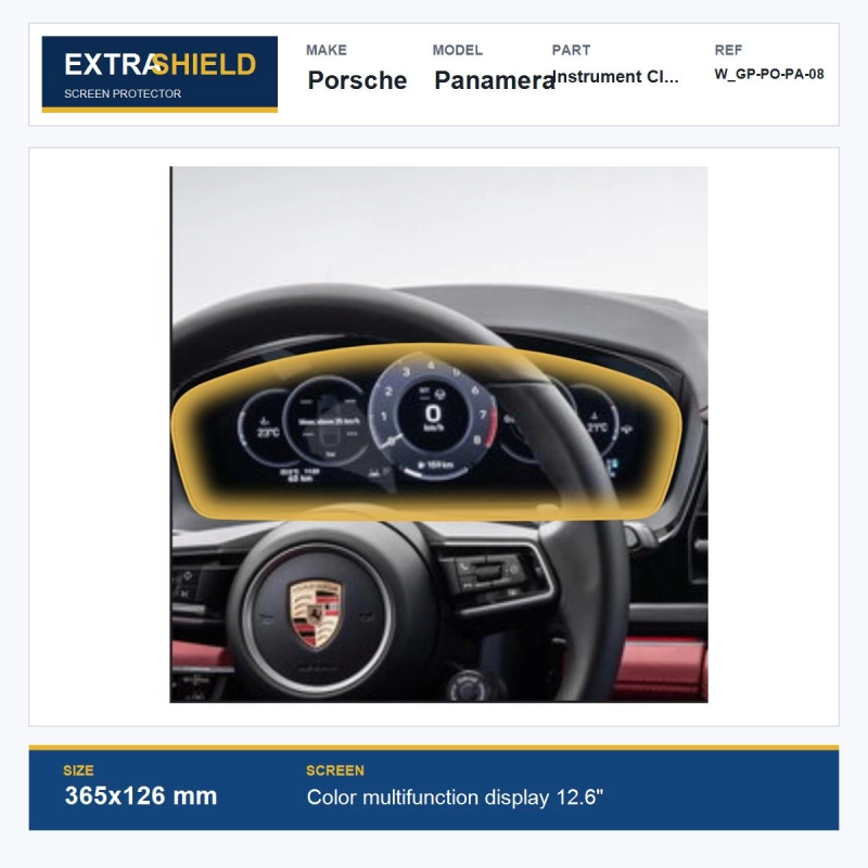 Porsche Panamera Instrument Cluster ExtraShield Screen Protector