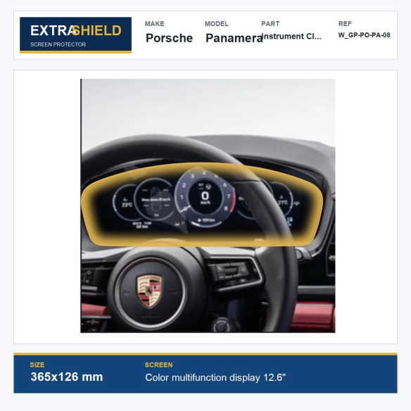 Porsche Panamera Instrument Cluster ExtraShield Screen Protector