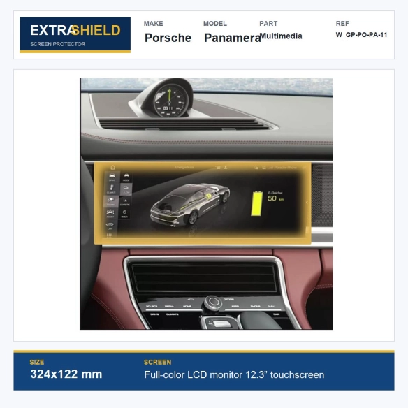 Porsche Panamera Multimedia ExtraShield Screen Protector