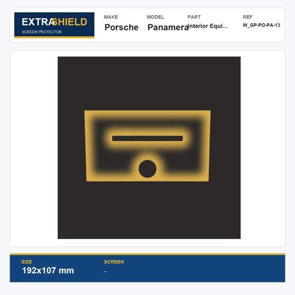 Porsche Panamera Interior Equipment ExtraShield Screen Protector