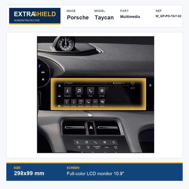 Porsche Taycan Multimedia ExtraShield Screen Protector