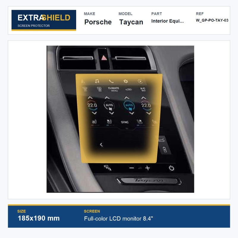 Porsche Taycan Interior Equipment ExtraShield Screen Protector