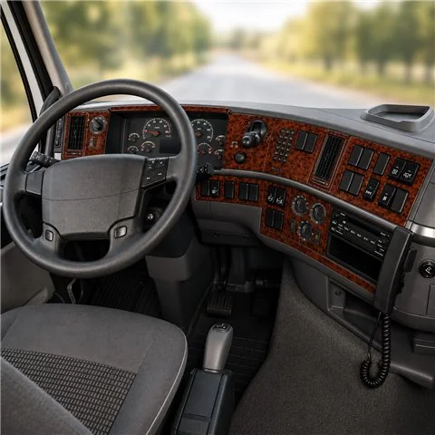 Volvo FH12 FH16 FM Vers 2002-2012 3D Armaturenbrett-Dekor-Set, 23 Teile