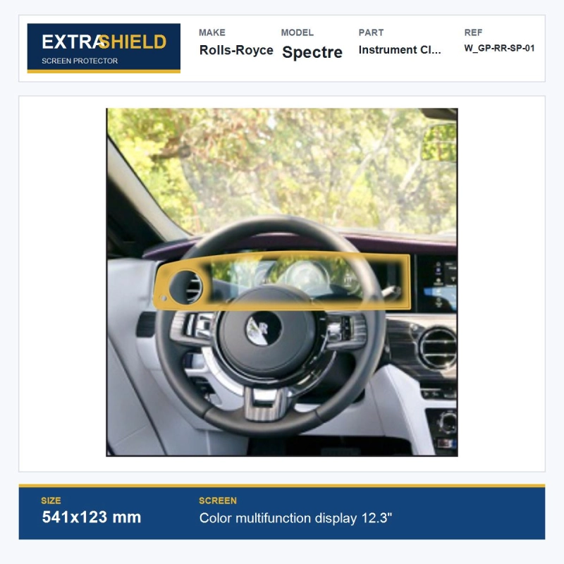 Rolls-Royce Spectre Instrument Cluster ExtraShield Screen Protector