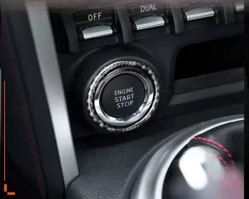 Toyota 86 2017-2021 Mittelkonsole Armaturendekor Cockpit Dekor 32-Teilige - 2- Cockpit Dekor Innenraum