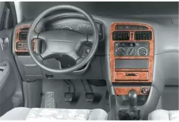 Toyota Avensis 03-12.05 Mittelkonsole Armaturendekor Cockpit Dekor 9-Teilige - 1- Cockpit Dekor Innenraum