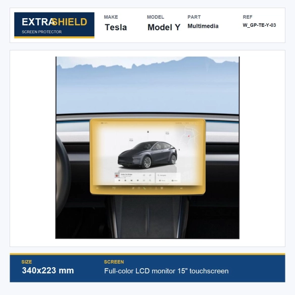 Tesla Model Y Multimedia ExtraShield Screen Protector