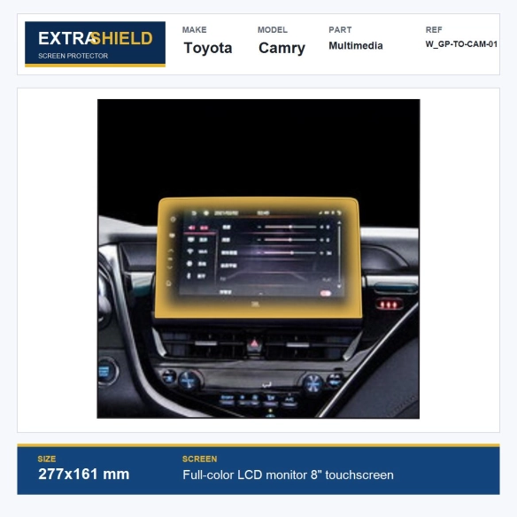 Toyota Camry Multimedia ExtraShield Screen Protector