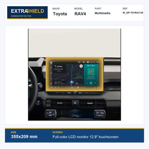 Toyota RAV4 Multimedia ExtraShield Screen Protector